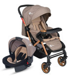 Four Baby AB440 Katlanabilir 360 Derece Dönebilen Tam Yatar Travel Sistem Bebek Arabası