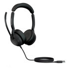 Jabra Evolve2 50 USB Mikrofonlu Kablolu Kulak Üstü Kulaklık Siyah