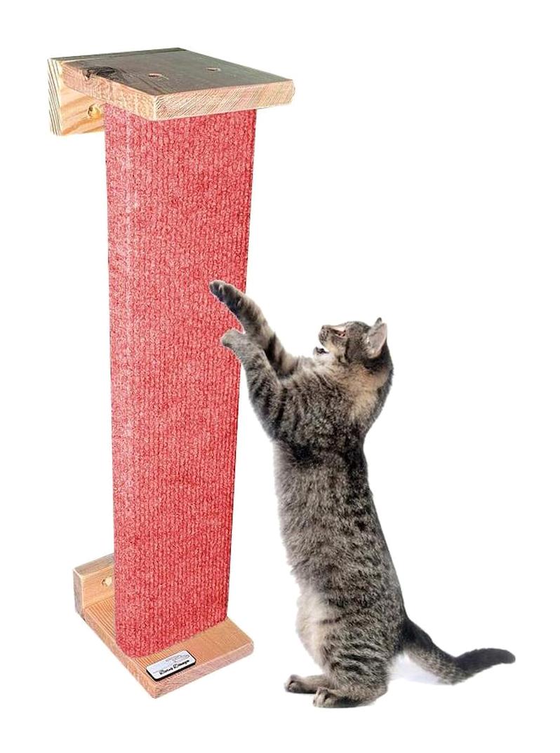 Barış Dizayn Duvara Monte 40 cm Kedi Tırmalama Tahtası Kırmızı