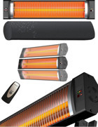 Mirkraft Eclipse 2200 W Duvar Tipi Infrared Isıtıcı Siyah