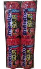 Mentos Sour Çilekli Sakız 12 Adet