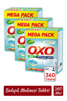 Oxo Hepsi Bir Arada Tablet Bulaşık Makinesi Deterjanı 3x120 Adet
