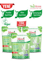 Mom's Green Oksijenli Tablet Bulaşık Makinesi Deterjanı 3x50 Adet