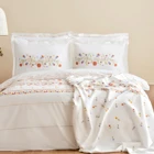 Karaca Home Clarice Pamuklu 4 Mevsim 200x220 cm Çarşaflı Çift Kişilik Nevresim Takımı Çok Renkli