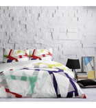 Taç Crimson Pamuklu 4 Mevsim 200x220 cm Çarşaflı Desenli Çift Kişilik Nevresim Takımı Çok Renkli
