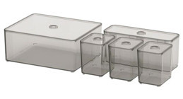 Ikea Tek Katlı Makyaj Organizeri Füme