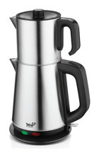 Teba THC-800 Otomatik Kapanma 1500 W Çelik Inox Retro Çay Makinesi