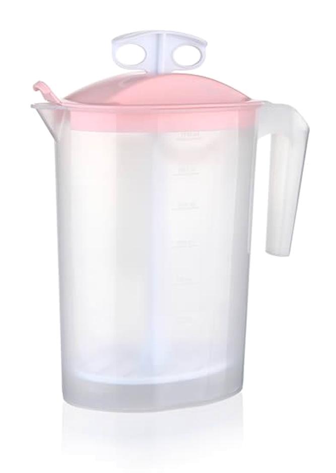 Çevre Yayıklı Kapaklı Plastik Sürahi 2 lt