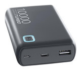 Cellularline Essence 10000 mAh Hızlı Şarj USB Çoklu Bağlantı Powerbank Siyah