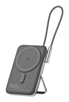 Juo MT03280 10000 mAh Hızlı Şarj Mıknatıslı Dijital Göstergeli Type C Kablosuz Powerbank Siyah