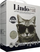 LindoCat Topaklanan İnce Taneli Aktif Karbonlu Bentonit Kedi Kumu 6 lt