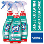 Ace Universal Kokulu Banyo - Mutfak İçin Köpük Çamaşır Suyu 3x700 ml