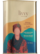 Livvy Premium Foods Soğuk Sıkım Organik Filtresiz Polifenollü Erken Hasat Teneke Sızma Zeytinyağı 1 lt