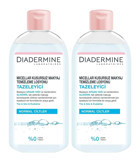 Diadermine Nemlendirici Micellar Alkolsüz Tüm Ciltler Su Bazlı Yüz ve Makyaj Temizleme Suyu 2x400 ml