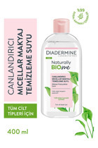 Diadermine Naturally Bio Me Alkolsüz Tüm Ciltler Su Bazlı Yüz ve Makyaj Temizleme Suyu 400 ml