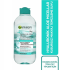 Garnier Micellar Hyaluronik Aloe Alkolsüz Tüm Ciltler Su Bazlı Yüz ve Makyaj Temizleyici Su 400 ml