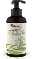 Homm Bitkisel Çay Ağacı C Vitaminli Alkolsüz Kuru Ciltler Yağ Bazlı Yüz Yıkama Jeli 250 ml
