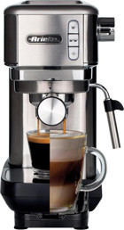 Ariete Moderna Slim 1300 W Paslanmaz Çelik Tezgah Üstü Kapsülsüz Taşınabilir Manuel Espresso Makinesi Gümüş