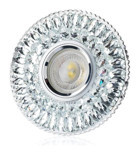 Cata CT-6583 G10 Kristal Yuvarlak Gömme Led Spot Gümüş