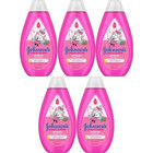Johnson's Baby Işıldayan Parlaklık Konak Önleyici Göz Yakmayan Hipoalerjenik Yenidoğan Hassas Ciltler için Bebek Şampuanı 5x500 ml