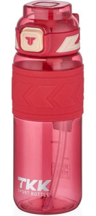 Vagonlife Pipetli Pembe Tritan Spor Yetişkin Matara 800 ml