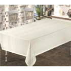 Zesa Home Colber Polyester 160x220 cm Dertsiz Dikdörtgen Masa Örtüsü Krem