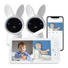Arenti Hareket Sensörlü Gece Görüşlü Dijital 5 inç Ekranlı Kablosuz Full HD IP Bebek Kamerası 2 Adet