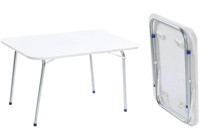 Marketonya 60x45 cm Kare Suntalam Beyaz Kamp Masası