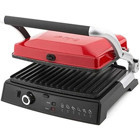 Aksu T 62 6 Dilim Granit Çıkartılabilir Plaka Çift Taraflı Kırmızı Izgaralı Tost Makinesi