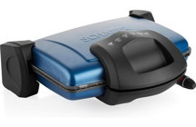 Schafer Grill Chef 6 Dilim Granit Çıkartılabilir Plaka Çift Taraflı Mavi Izgaralı Tost Makinesi