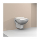 Turkuaz Duru 7T0185.02 51.5 cm Seramik Kanalsız Arkadan Çıkışlı Gömme Asma Klozet Beyaz