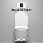 Creavit FE320 Free Seramik Kanallı Arkadan Çıkışlı Asma Klozet Beyaz