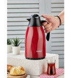 Cooker CKR2099-K Cam 1.3 lt Piknik Tipi Termos Kırmızı-Siyah