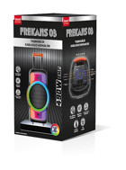 Bood 03 490 W Işıklı Siyah Bluetooth Hoparlör