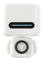 Boutiques Robot 3 W Beyaz Bluetooth Hoparlör