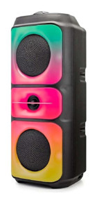 Kimiso QS-3629 10 W Radyolu Işıklı Siyah Bluetooth Hoparlör