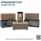 Powerstar Nostaljik XM-5H Radyolu Kahverengi Bluetooth Hoparlör