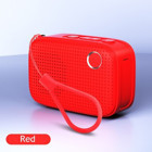 Ganbao Mini 5 W Radyolu Işıklı Kırmızı Bluetooth Hoparlör