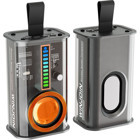 Yw-Bc Mecha 3 W Işıklı Siyah Bluetooth Hoparlör
