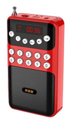 Ganbao Mini 3 W Radyolu Kırmızı Bluetooth Hoparlör