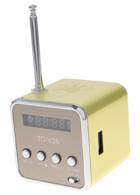 Partykindom Mini 3 W Radyolu Sarı Bluetooth Hoparlör