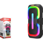 Kimiso QS-1954 10 W Radyolu Işıklı Siyah Bluetooth Hoparlör