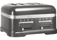 Kitchenaid Artisan 5KMT4205 4 Dilim Kırıntı Tepsili 2500 W Gümüş Retro Ekmek Kızartma Makinesi