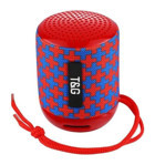 T&G TG129 Taşınabilir Kırmızı-Mavi Bluetooth Hoparlör