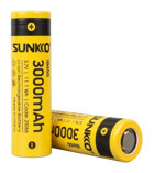 Sunkko 21066 18650 3.7 V 3000 mAh Li-ion Kalem Şarjlı Pil