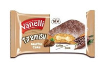 Vanelli Tiramisu Waffle Kahveli-Kakaolu Kek 24'lü 40 gr