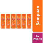 Elidor Onarıcı Onarıcı Yıpranmış Saçlar İçin Keratinli C Vitamini - Keratin Şampuan 6x200 ml
