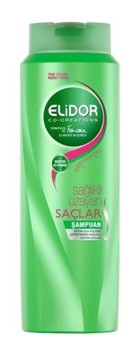 Elidor Sağlıklı Uzayan Saçlar Tüm Saçlar İçin Argan Yağlı Şampuan 500 ml