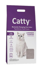 Catty Lavantalı Topaklanan İnce Taneli Bentonit Kedi Kumu 10 lt