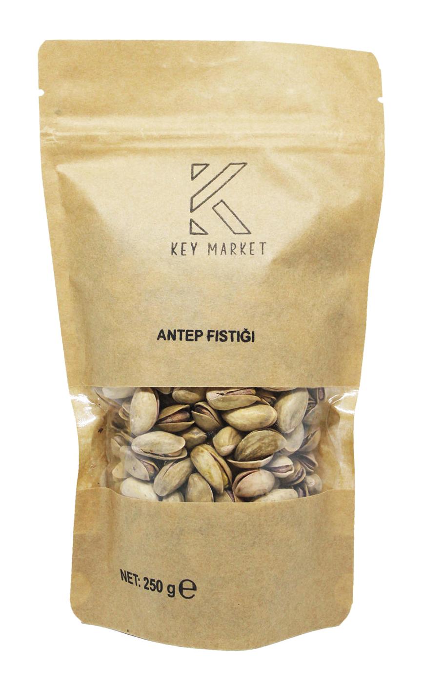 Key Market Ana Çıtlak Kabuklu Kavrulmuş Taze Gaziantep Yöresi Tane Antep Fıstığı 250 gr